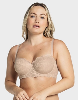 T-shirt bra copa balconette para mujer