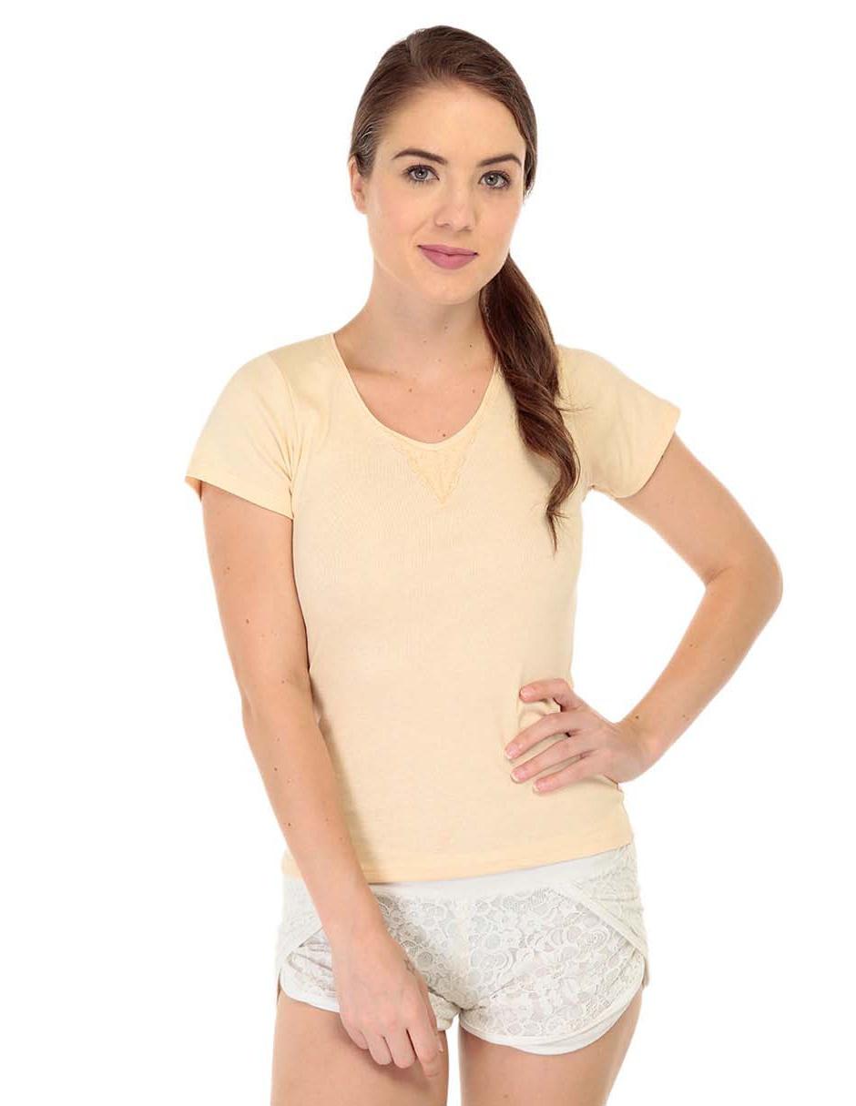 Camiseta cuello redondo manga corta Camiseta cuello redondo manga corta