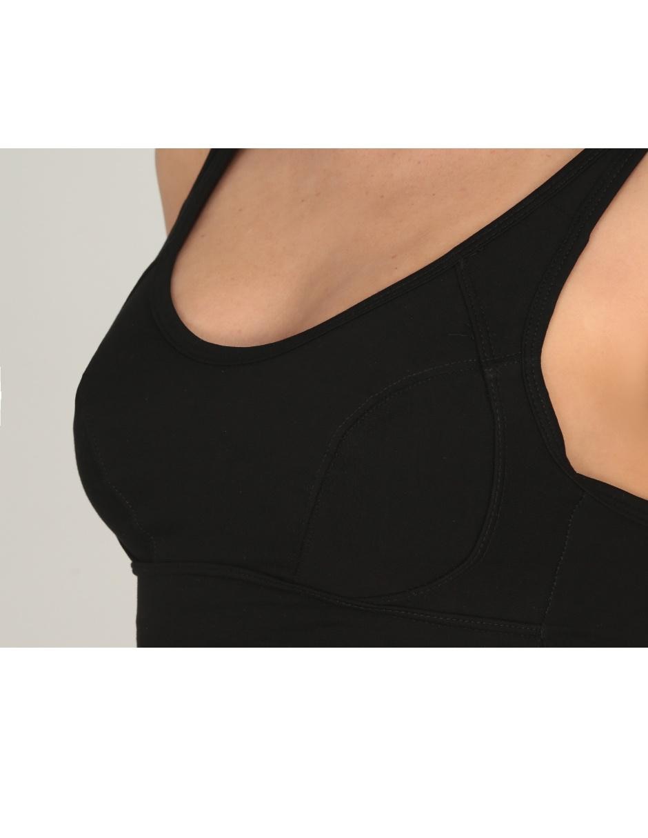 Top cuello redondo escote regular tirante ajustable