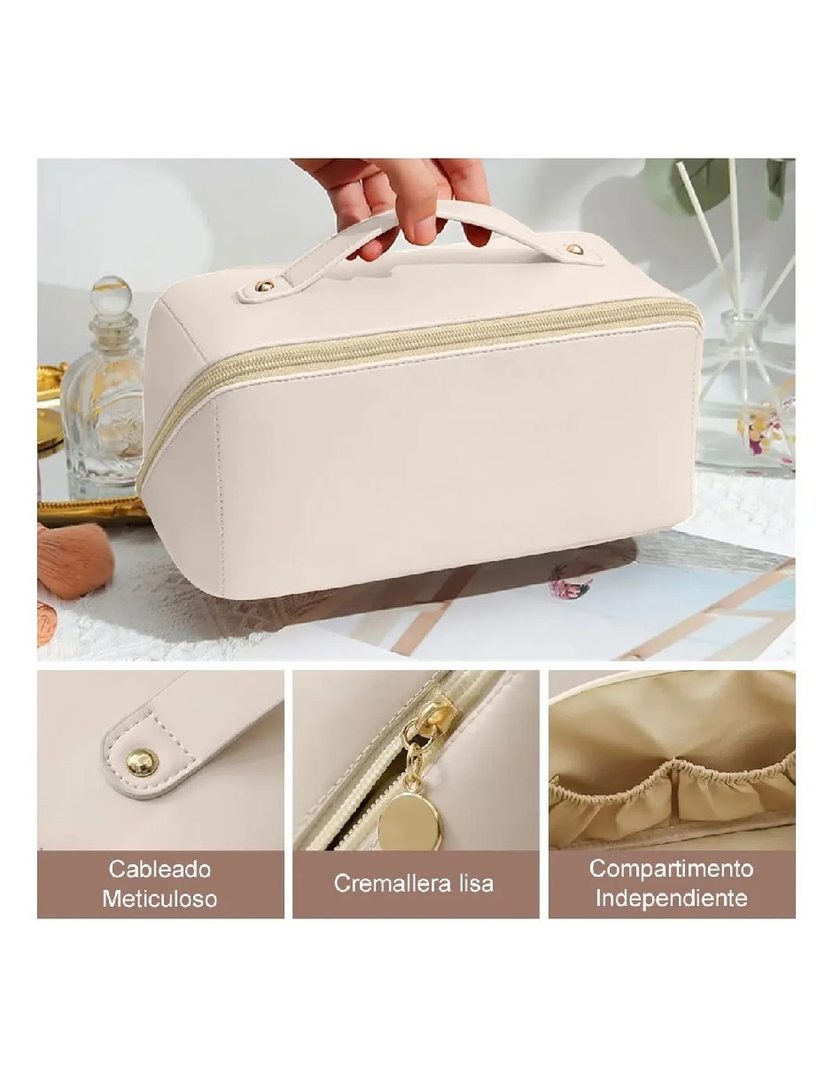 Set cosmetiquera para maquillaje genérica cosmeetiquerade cuero 2 piezas para mujer