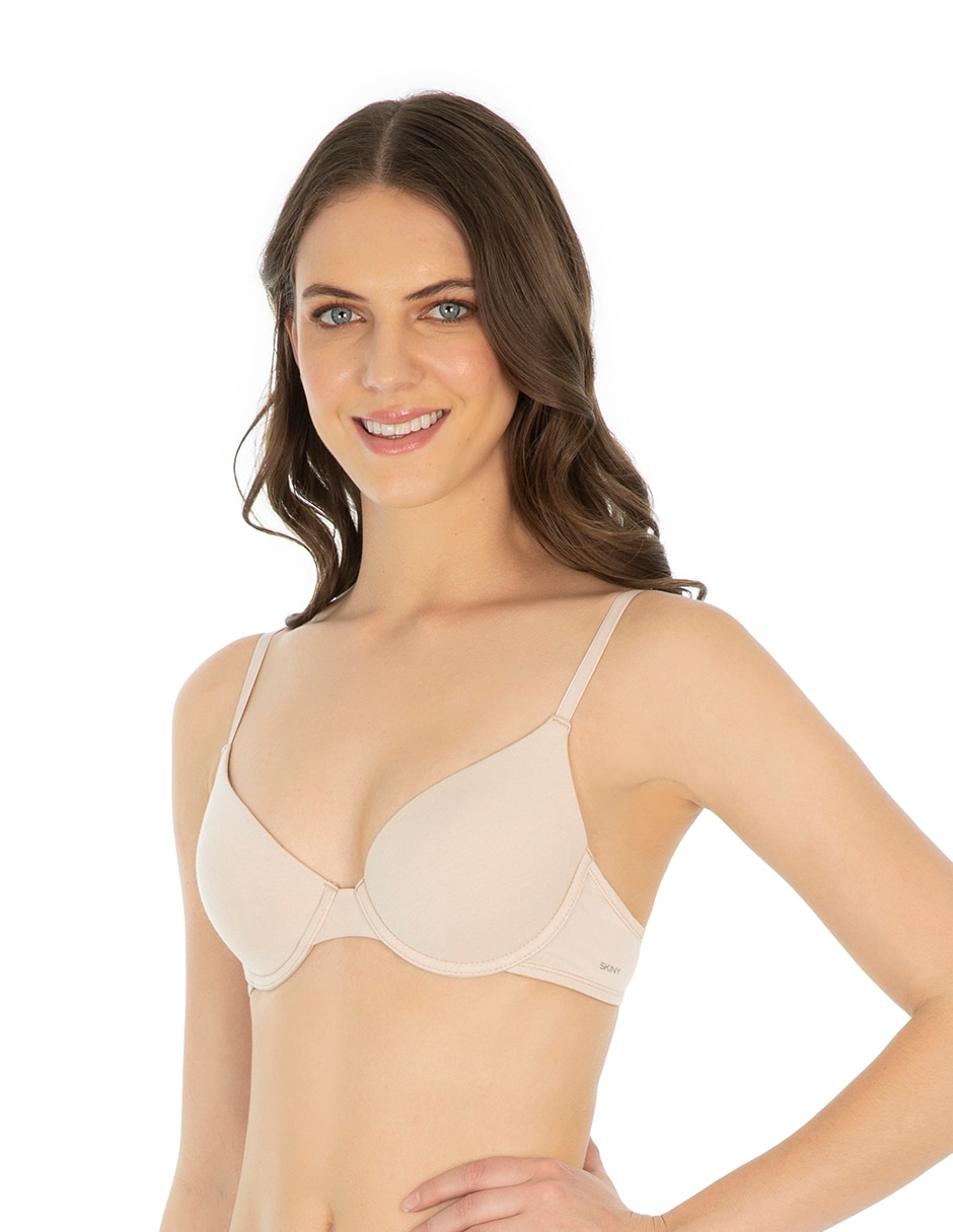 T-shirt bra con copa para mujer 11