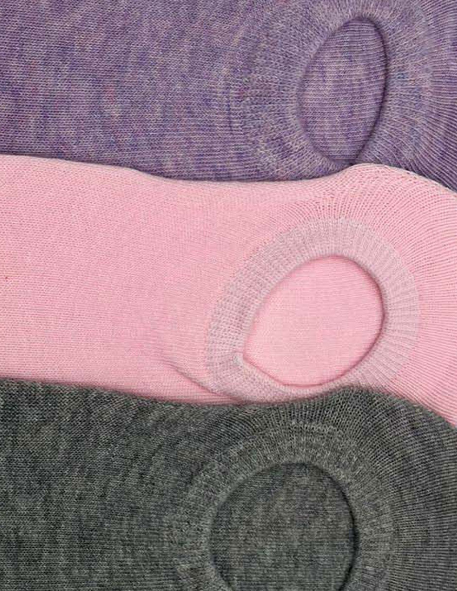 Protector de pie de algodón para mujer 3 pares 3