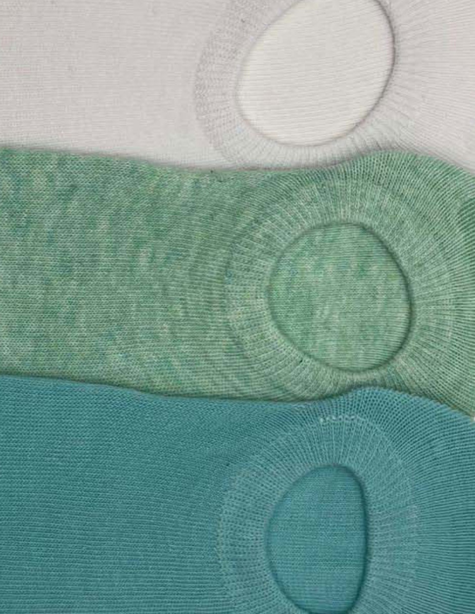 Protector de pie de algodón para mujer 3 pares 3