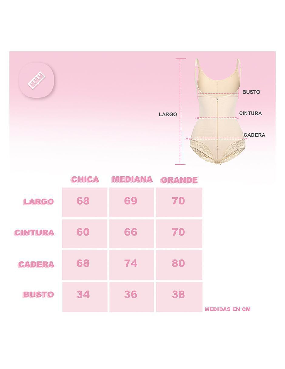 Faja colombiana con compresión media para mujer