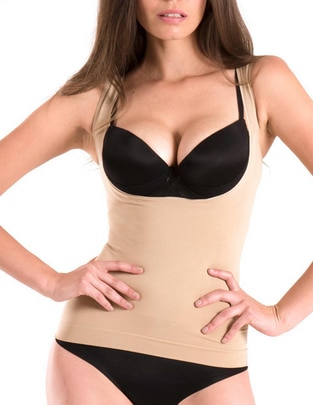 Camiseta tipo faja con compresión media para mujer 1