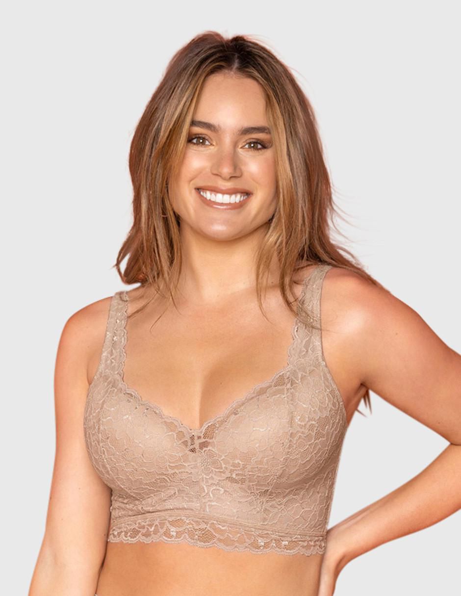 Brassiere demi copa preformada para mujer