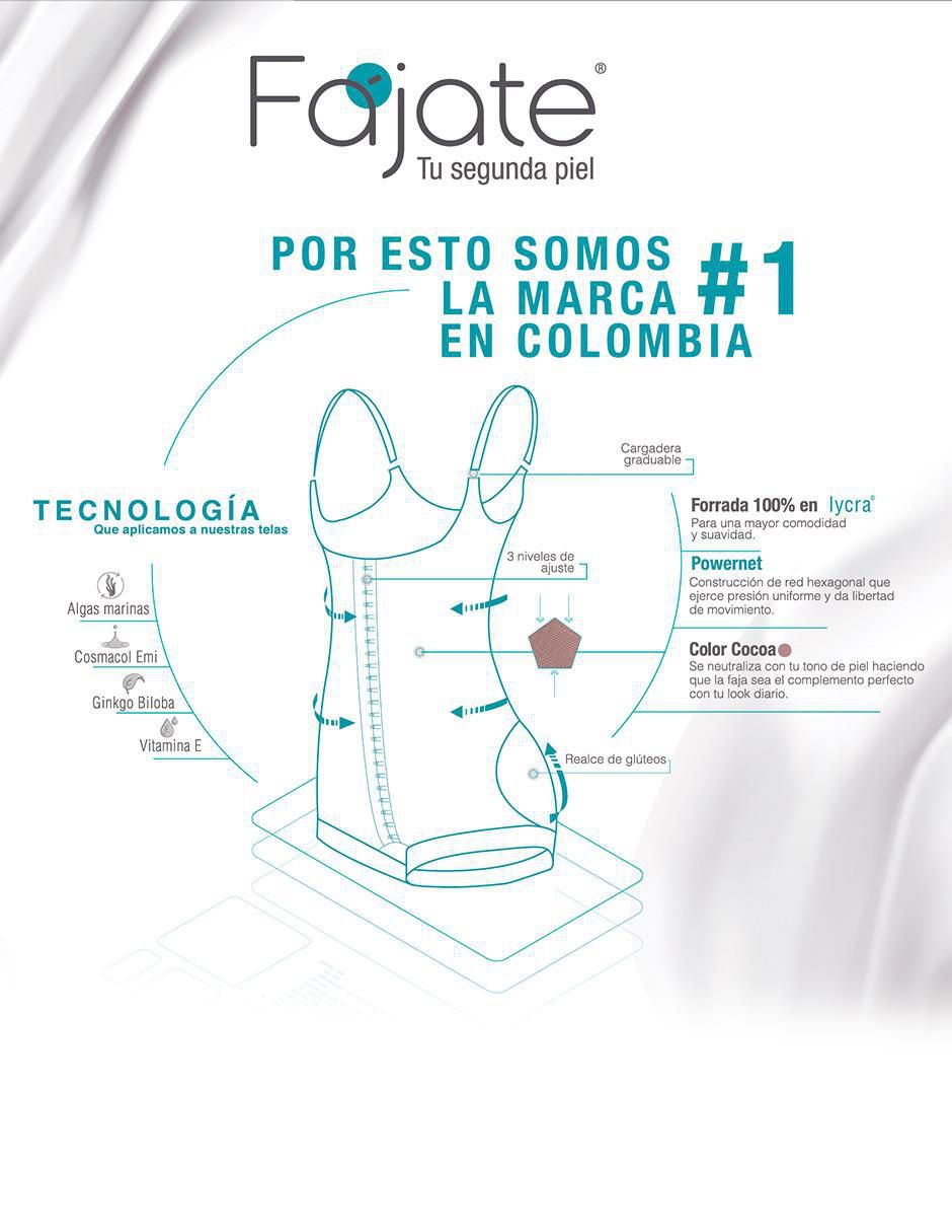Faja colombiana con compresión alta para mujer