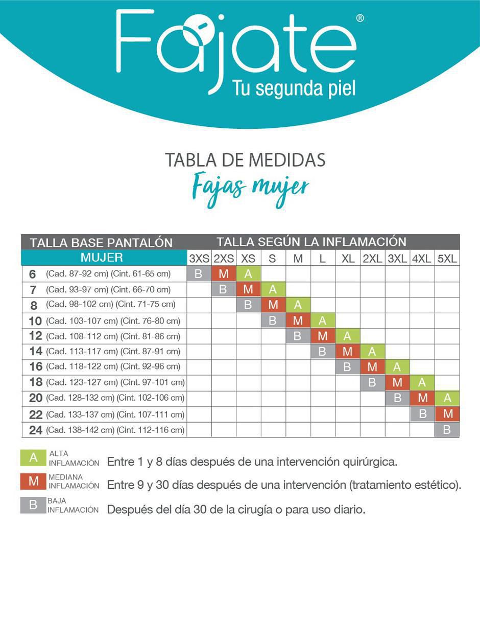 Faja colombiana con compresión alta para mujer