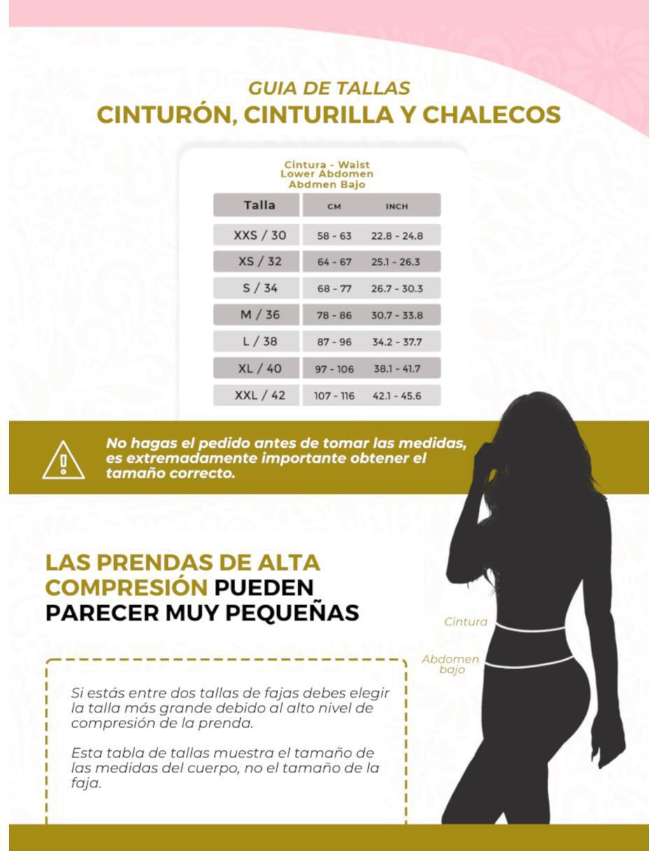 Faja cinturilla con compresión alta para mujer