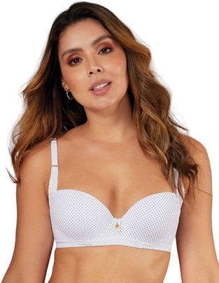 T-shirt bra copa preformada para mujer