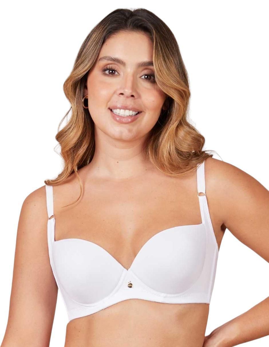 Brassiere demi copa preformada para mujer