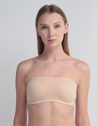 Brassiere strapless copa preformada para mujer 1