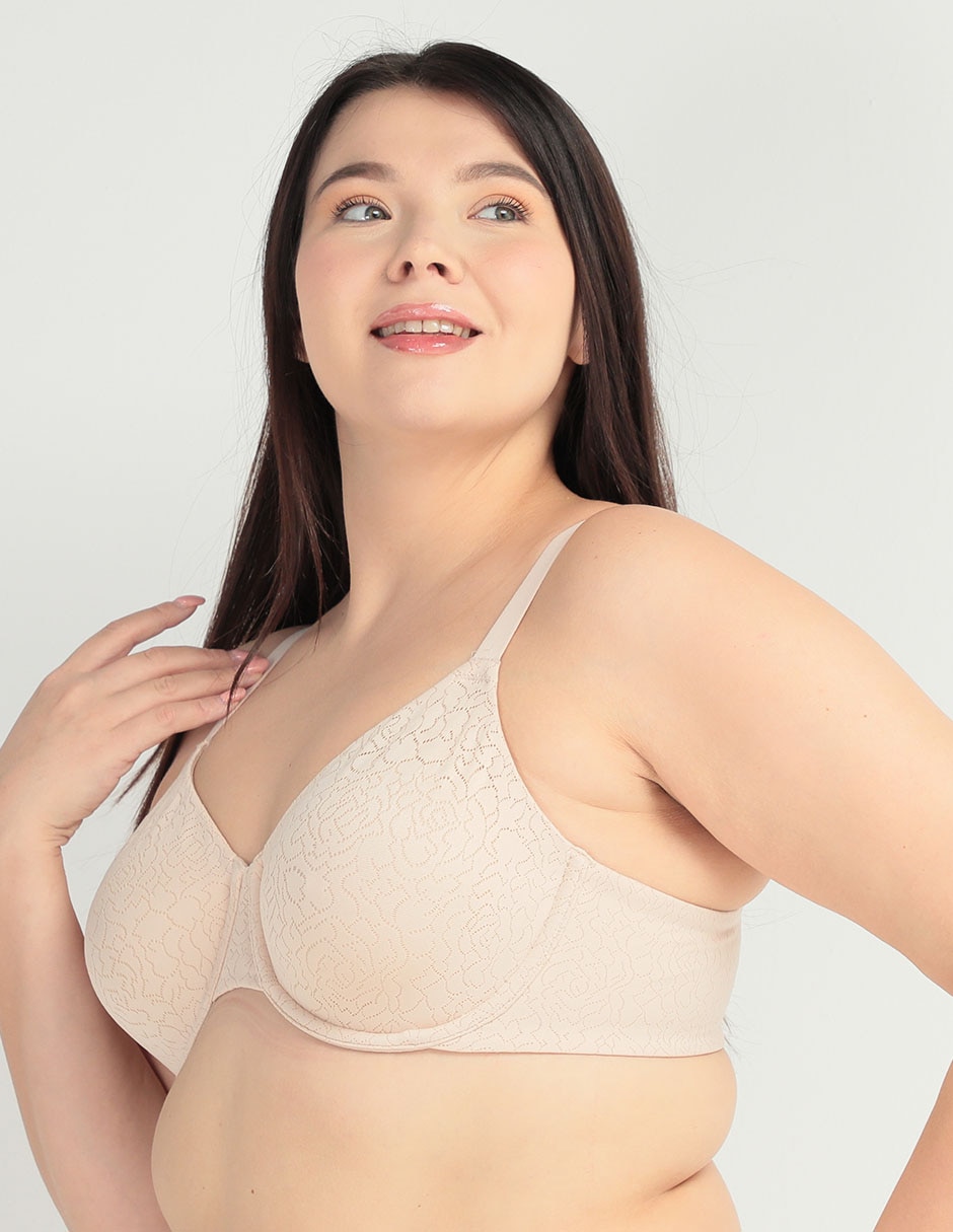 Brassiere demi con copa para mujer 1