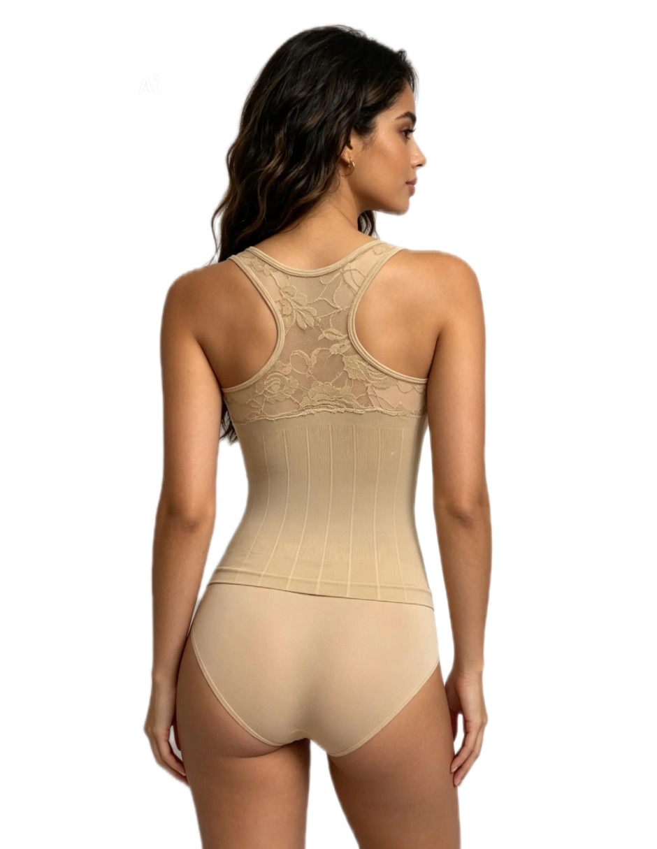 Camiseta tipo faja con compresión alta para mujer 3