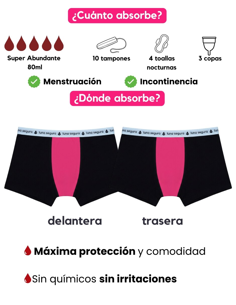 Panty menstrual flujo súper abundante 7