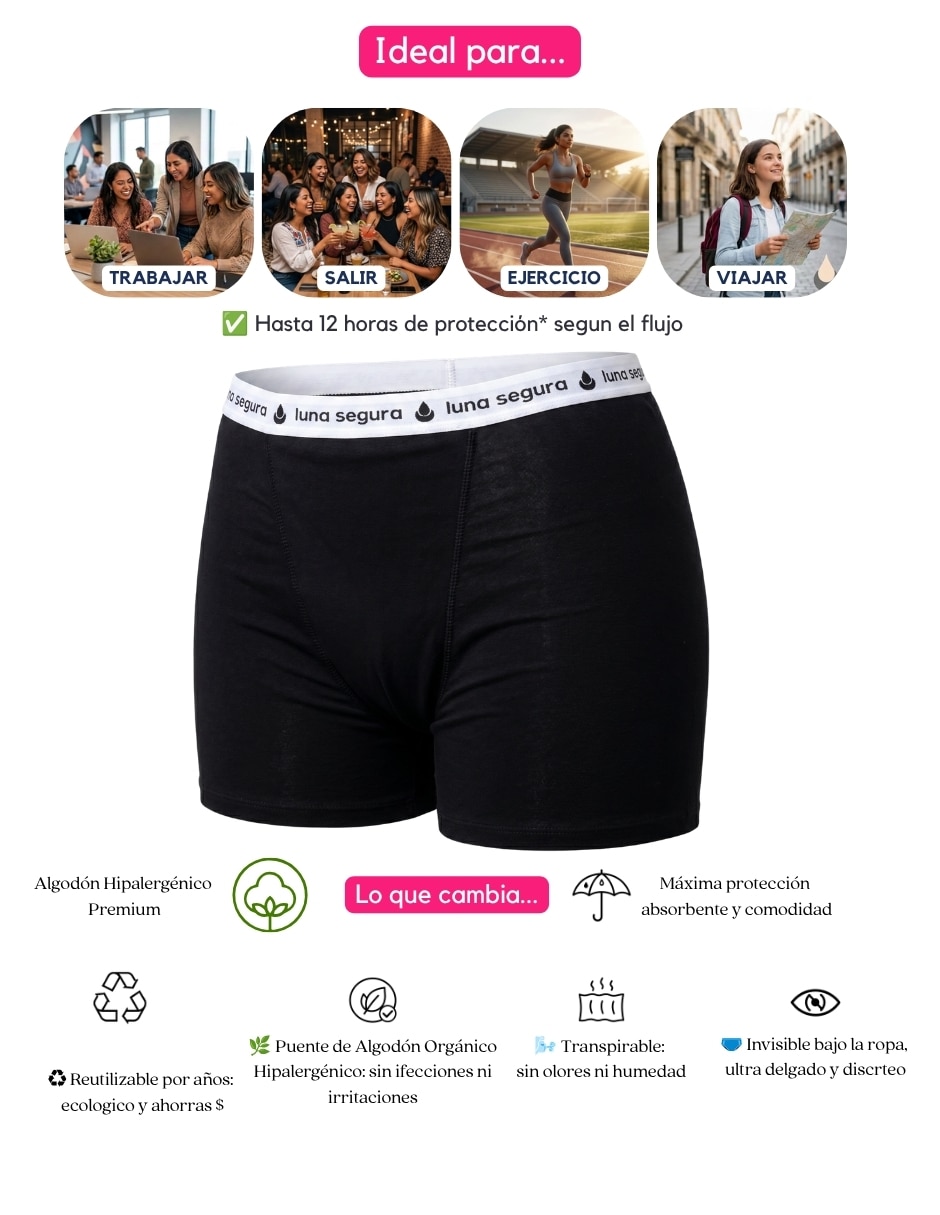 Panty menstrual flujo súper abundante 4