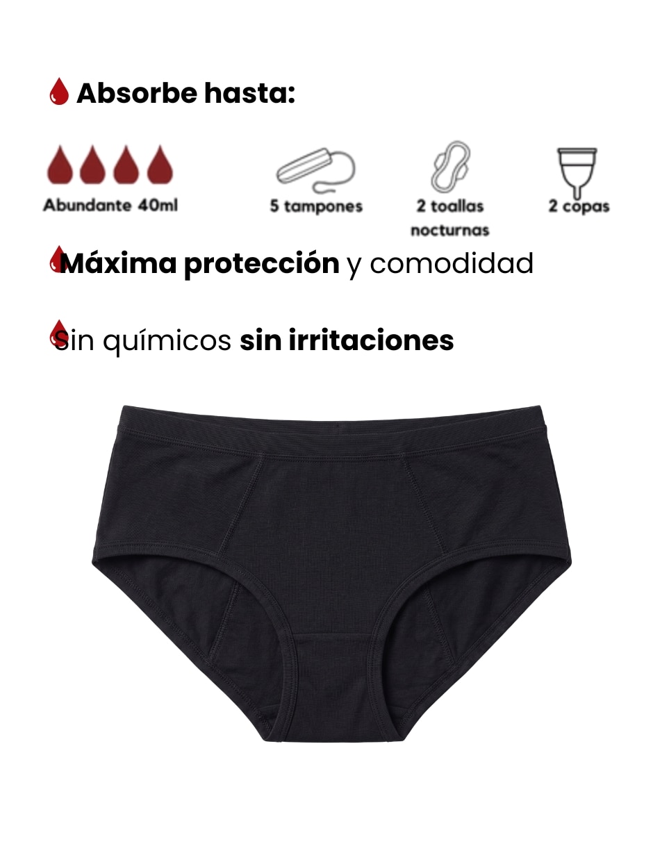 Panty menstrual flujo abundante 6