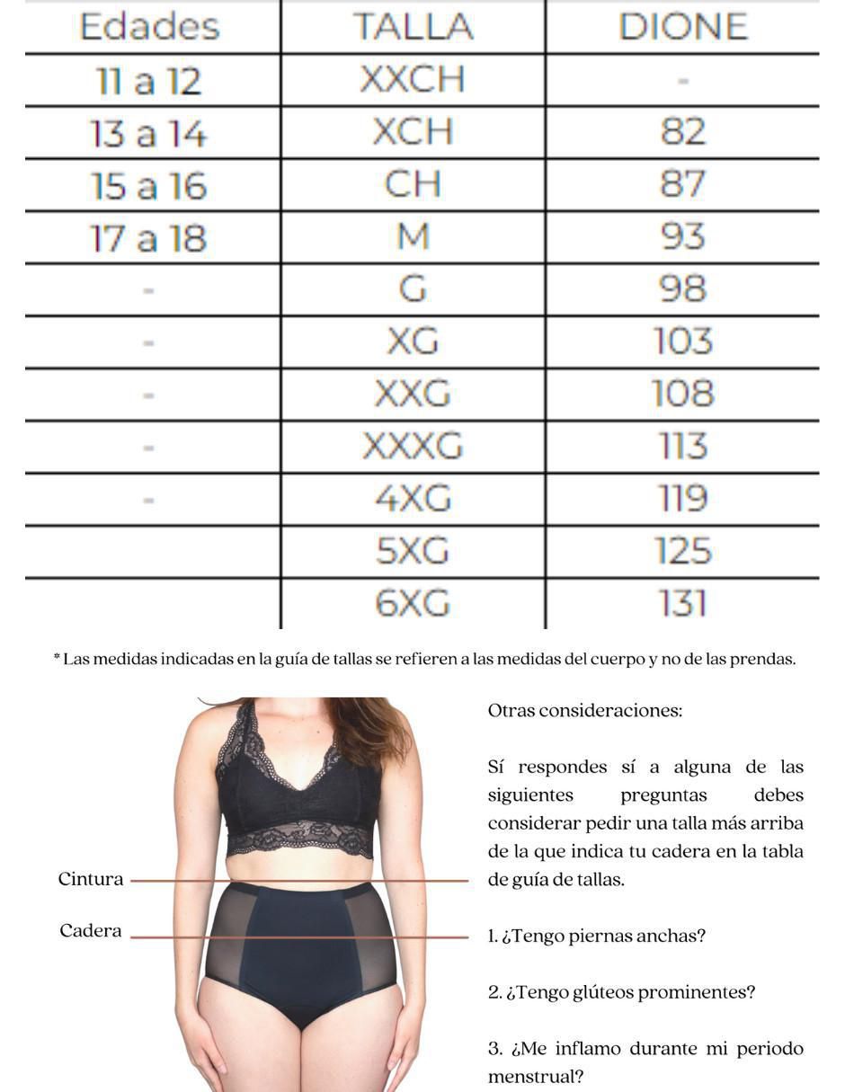 Panty menstrual flujo abundante