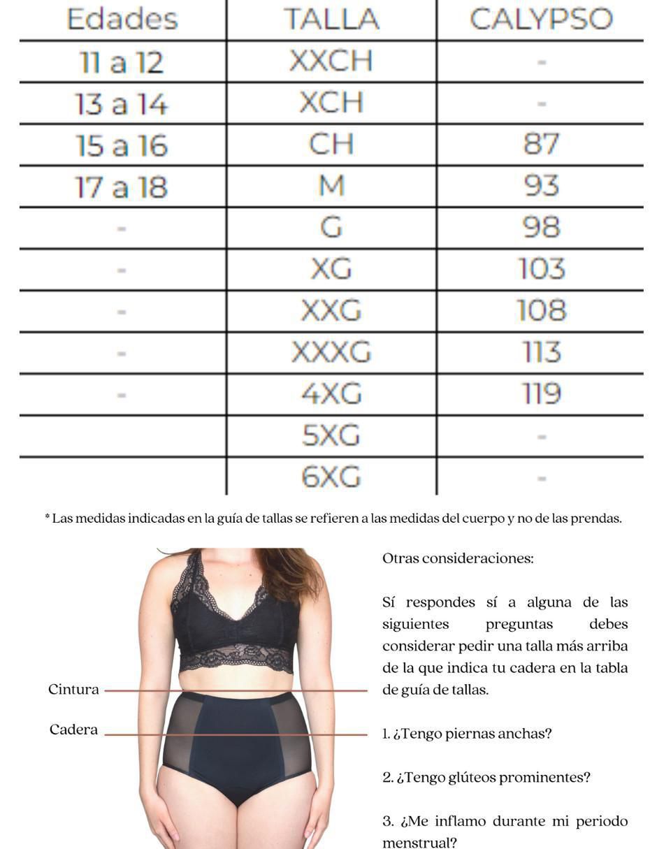 Panty menstrual flujo moderado 5