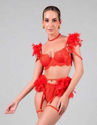 Set bra-panty-liguero Set bra-panty-liguero