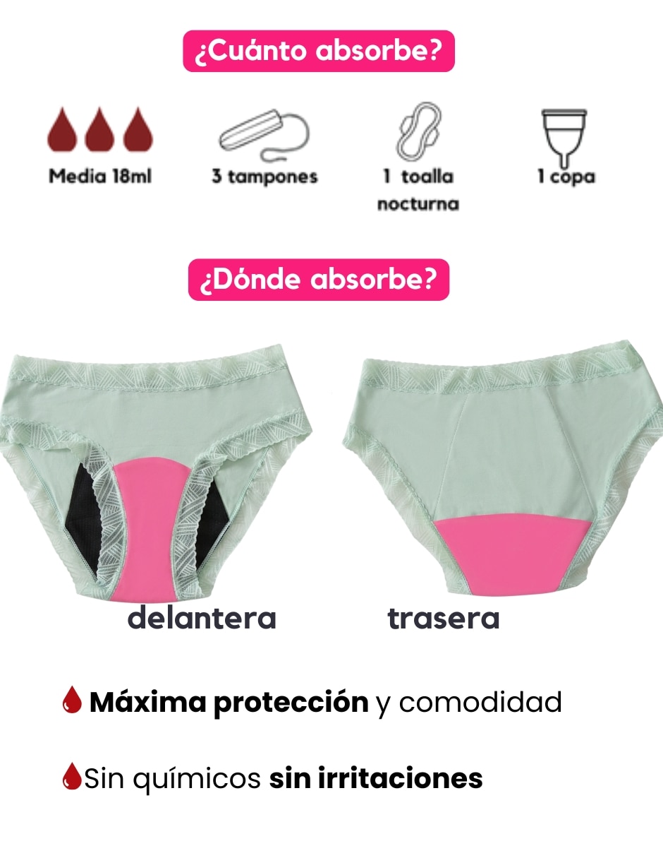 Panty menstrual flujo moderado 2