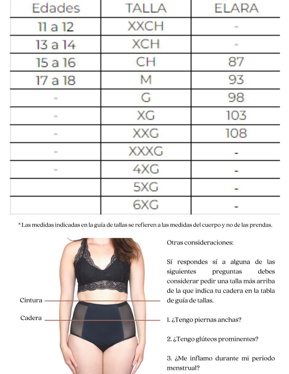Panty menstrual flujo moderado 8