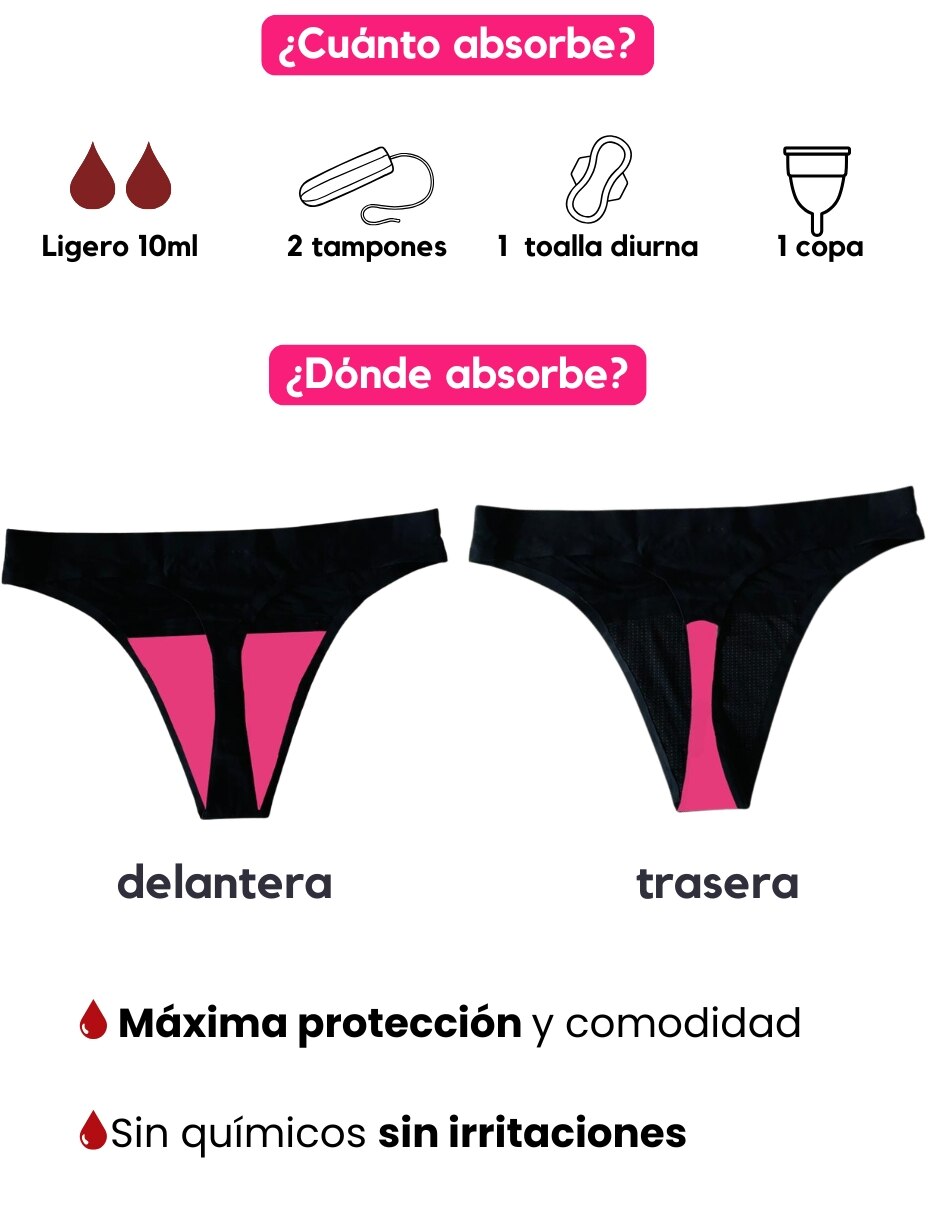 Panty menstrual flujo ligero 9