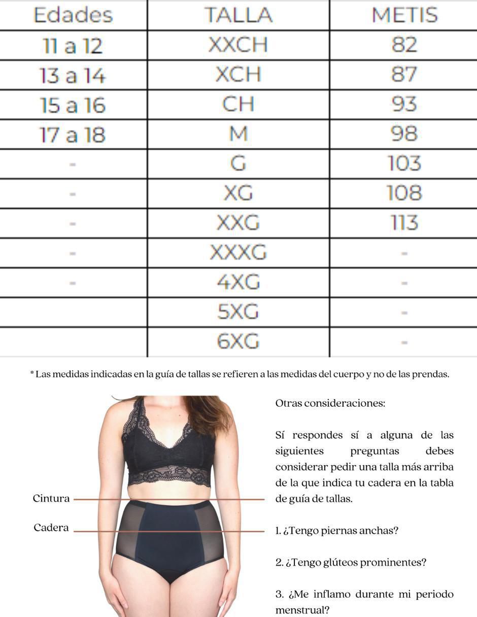 Panty menstrual flujo moderado 3