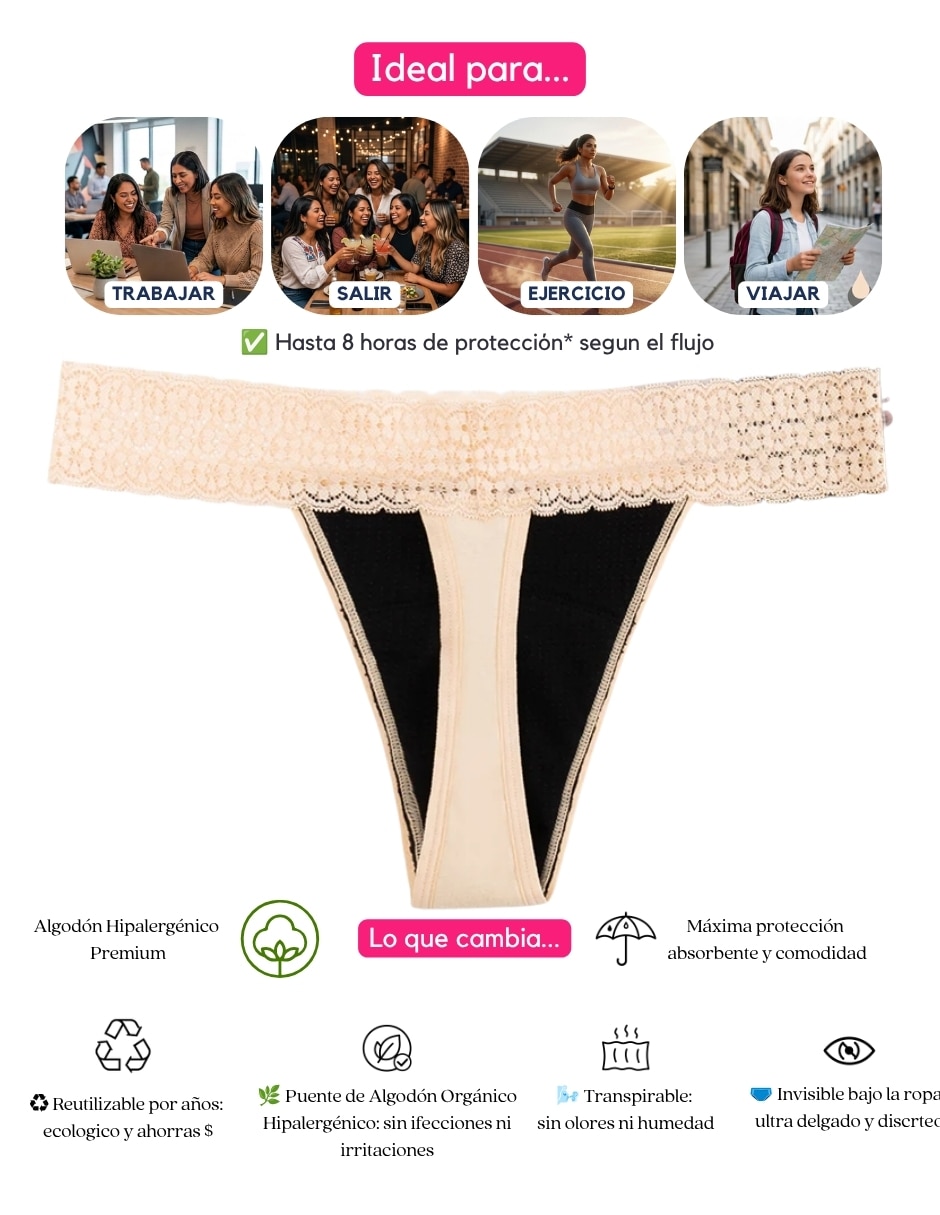 Panty menstrual flujo ligero 5