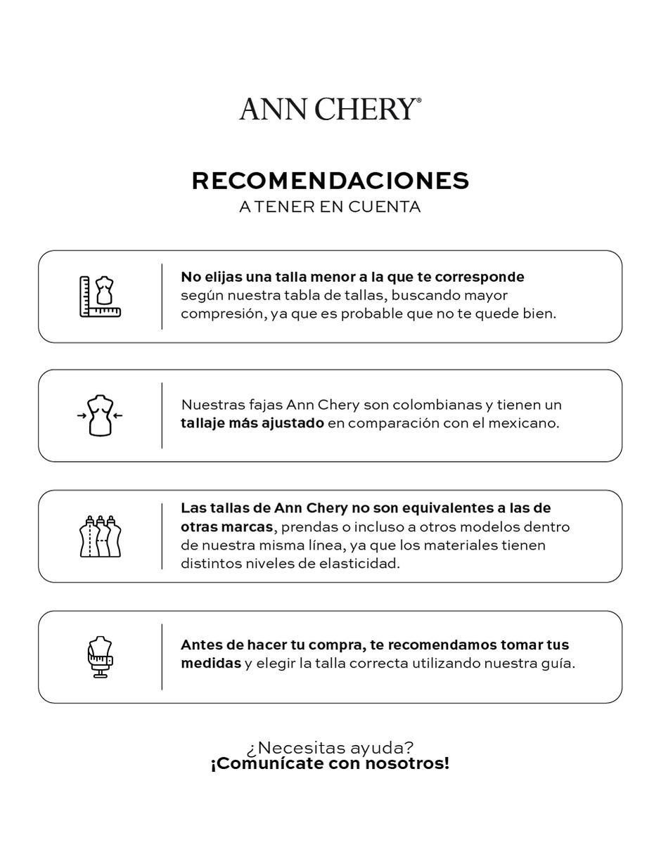 Faja postoperatoria ann chery con compresión media para mujer