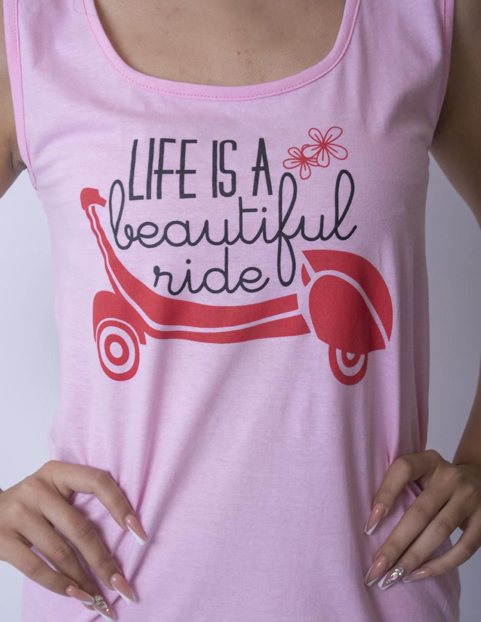 Camisón estampado de algodón