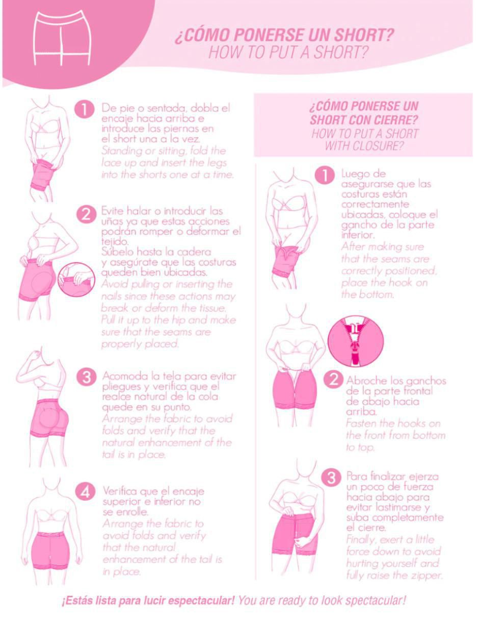 Faja levanta glúteos con compresión media para mujer