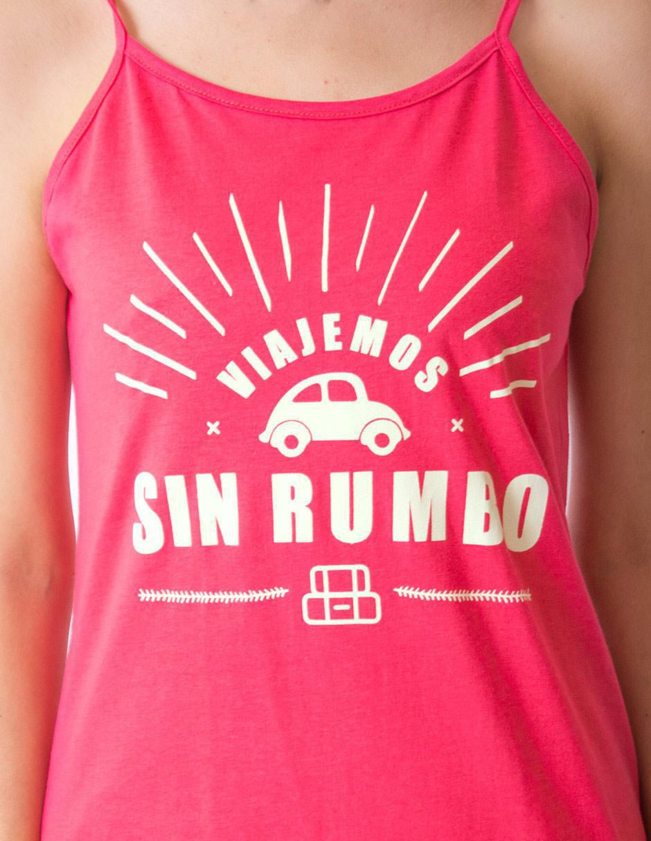 Camisón estampado de algodón