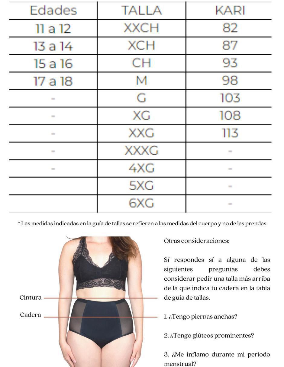 Panty menstrual flujo moderado 7