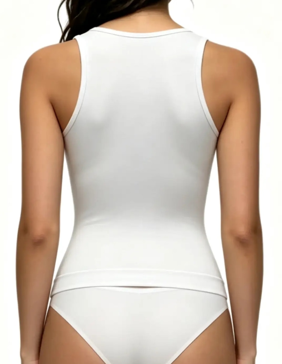 Camiseta tipo faja con compresión alta para mujer 5