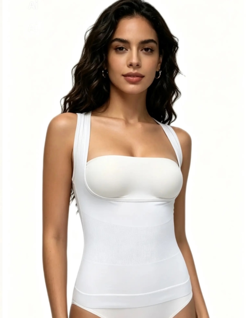 Camiseta tipo faja con compresión alta para mujer 6