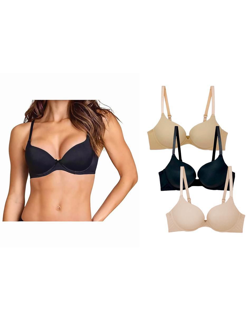 Brassiere copa doble push up seamless para mujer 4