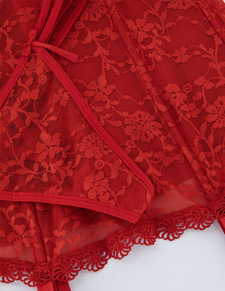 Corset toda epoca lenceria estampado floral