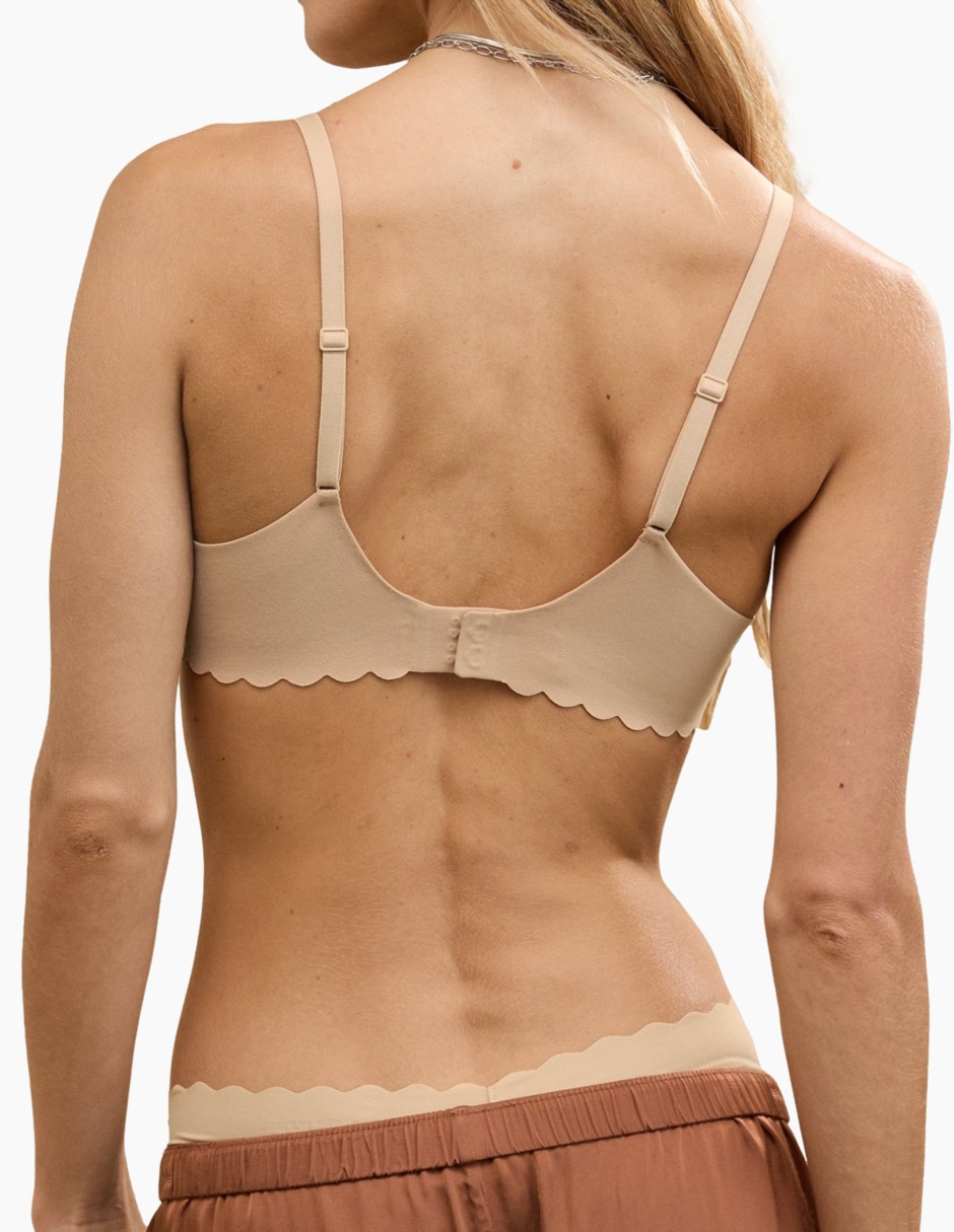 Brassiere balconette copa preformada para mujer 5