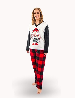 Conjunto pijama Family Squad En Navidad Navidad para mujer