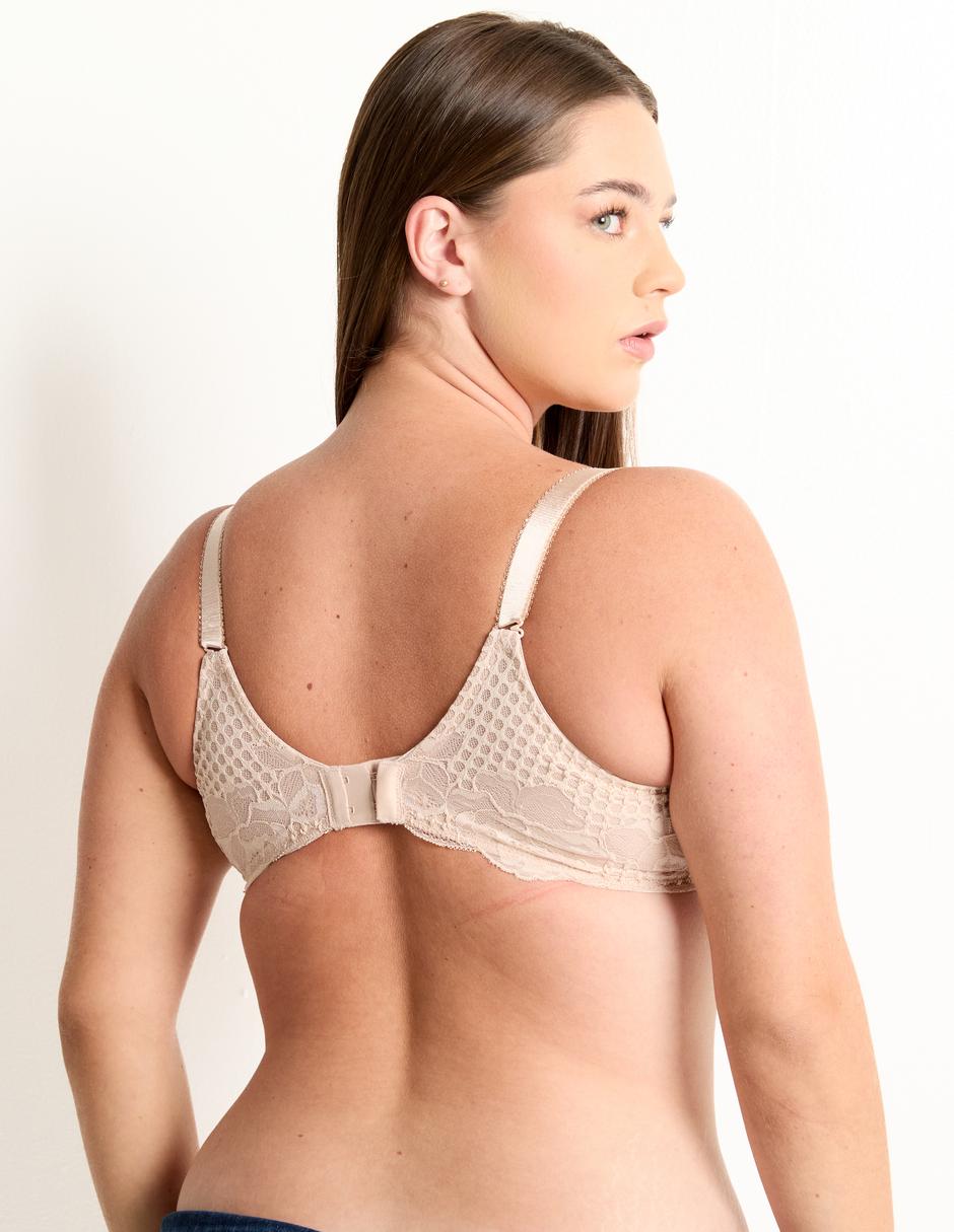 Brassiere demi con copa para mujer 3