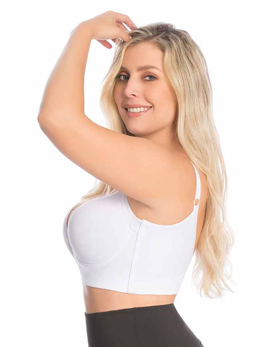 Faja tipo brassiere con compresión media para mujer