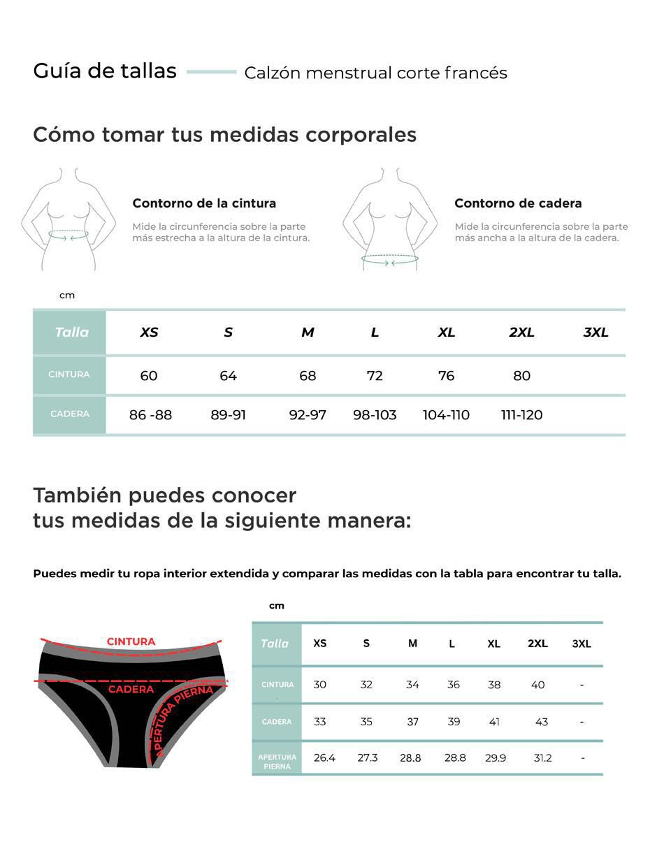 Panty menstrual flujo abundante