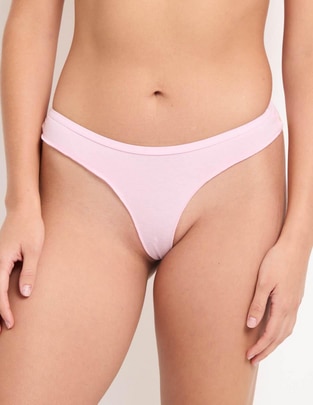 Tanga de algodón para mujer