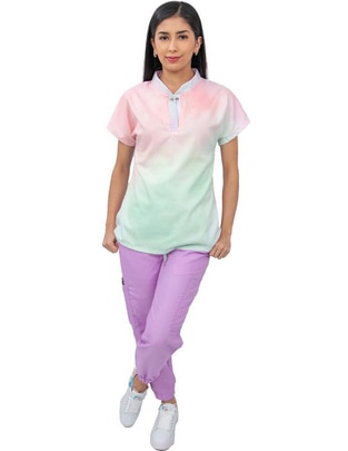 Pijama quirúrgica estilo relajado para mujer