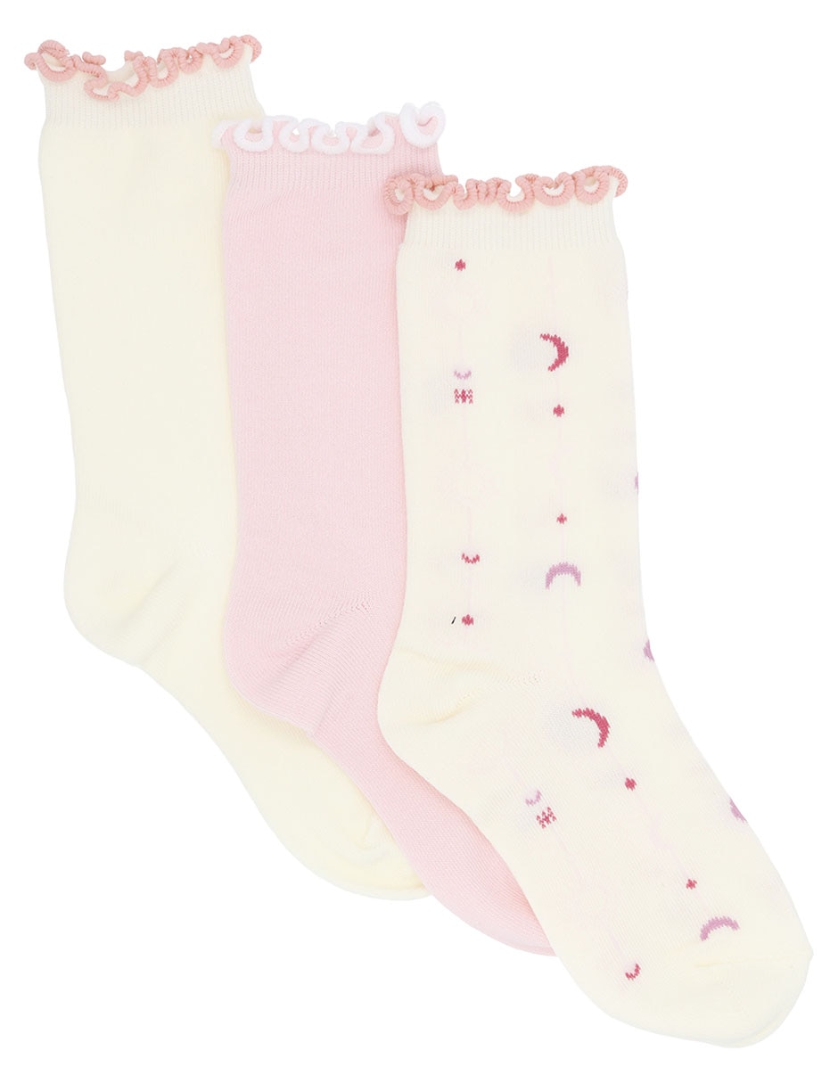 Calceta de algodón para mujer 3 pares Calceta de algodón para mujer 3 pares