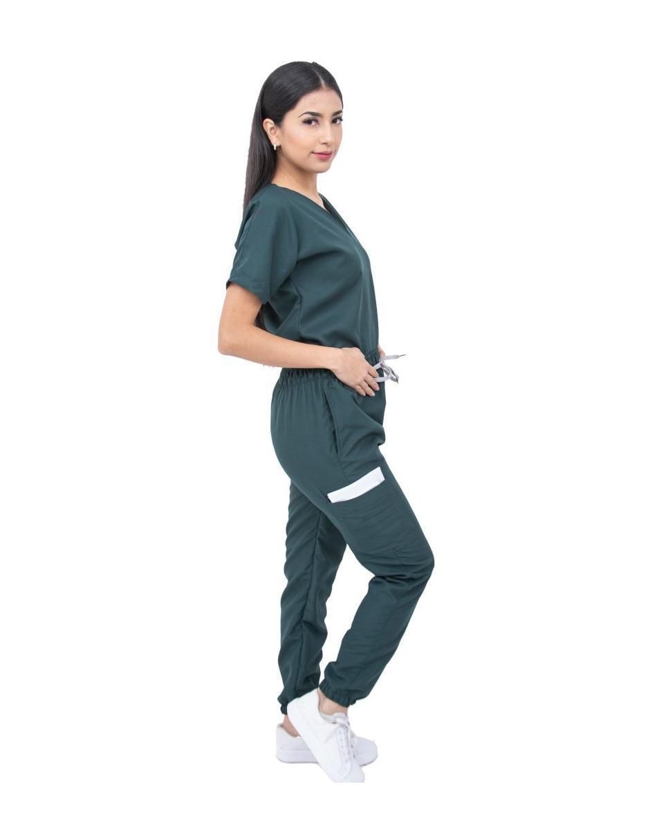 Pijama quirúrgica estilo relajado para mujer 2
