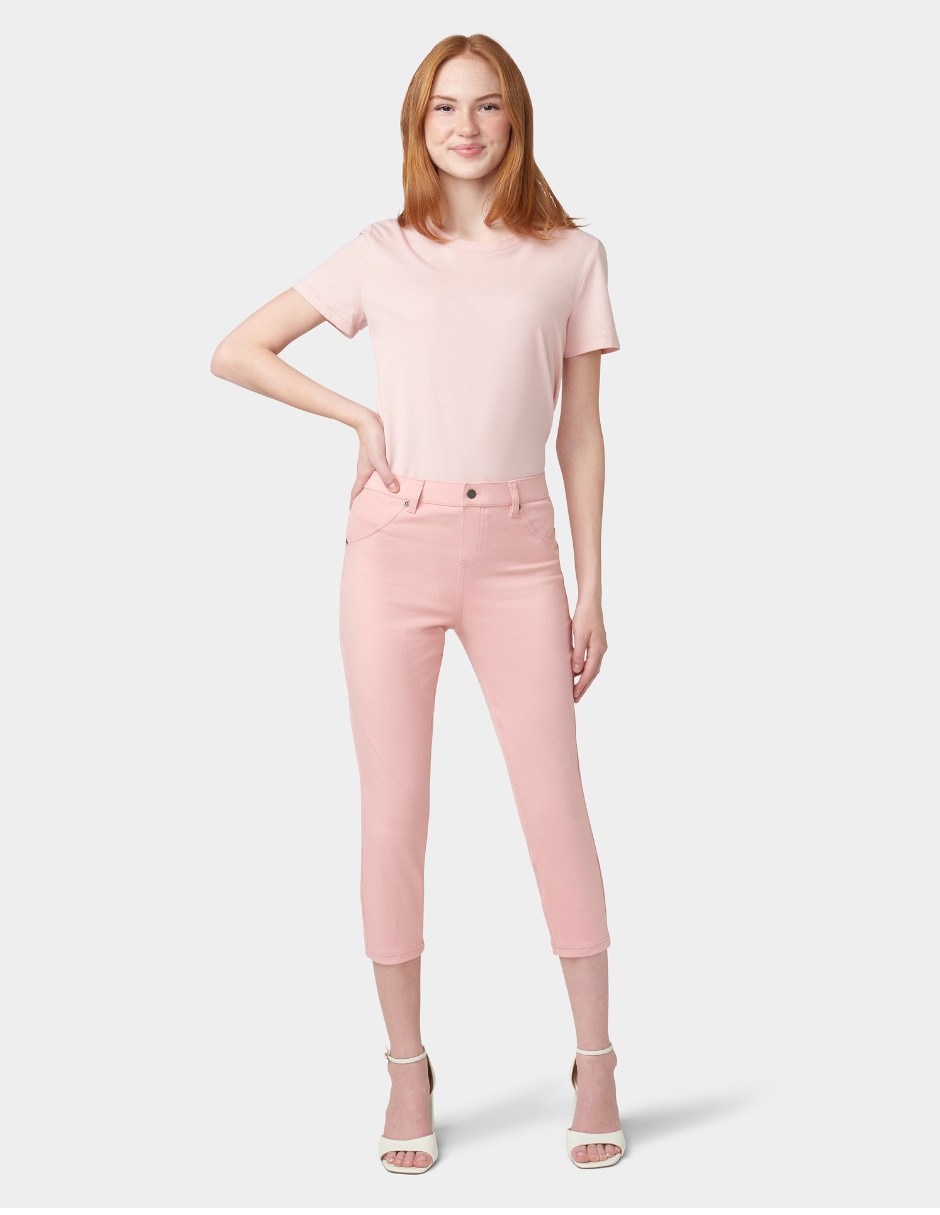 Legging a la cintura con botón para mujer 3