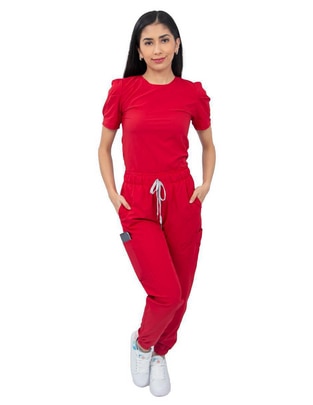Pijama quirúrgica estilo relajado para mujer