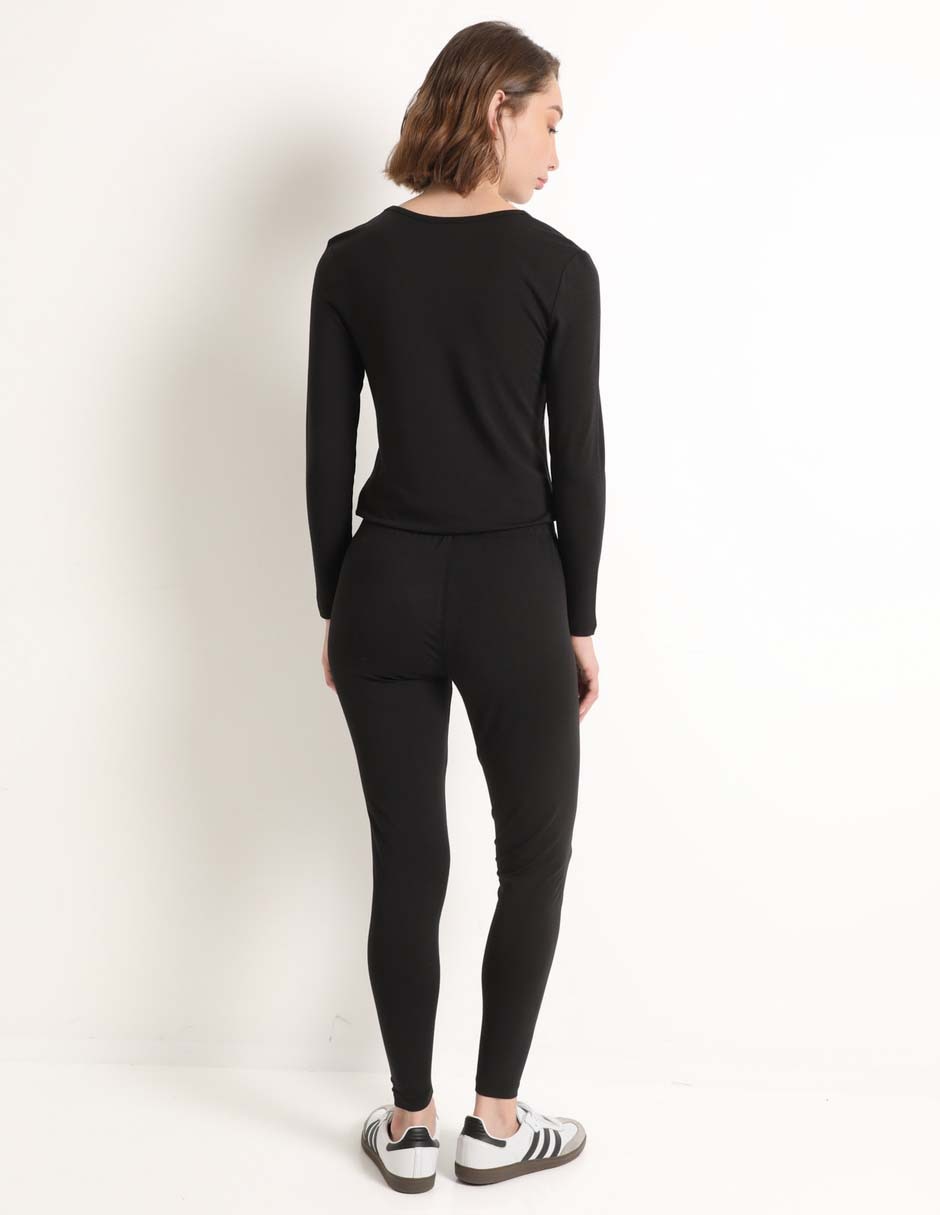 Legging a la cintura con elástico para mujer